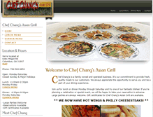 Tablet Screenshot of chefchangsasiangrill.com